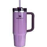 STANLEY Quencher H2.0 Tumbler with Handle and Straw 40 oz | Flowstate 3-Position Lid | Cup Holder Compatible for Travel | Insulated Stainless Steel Cup | BPA-Free | Hammertone Lilac