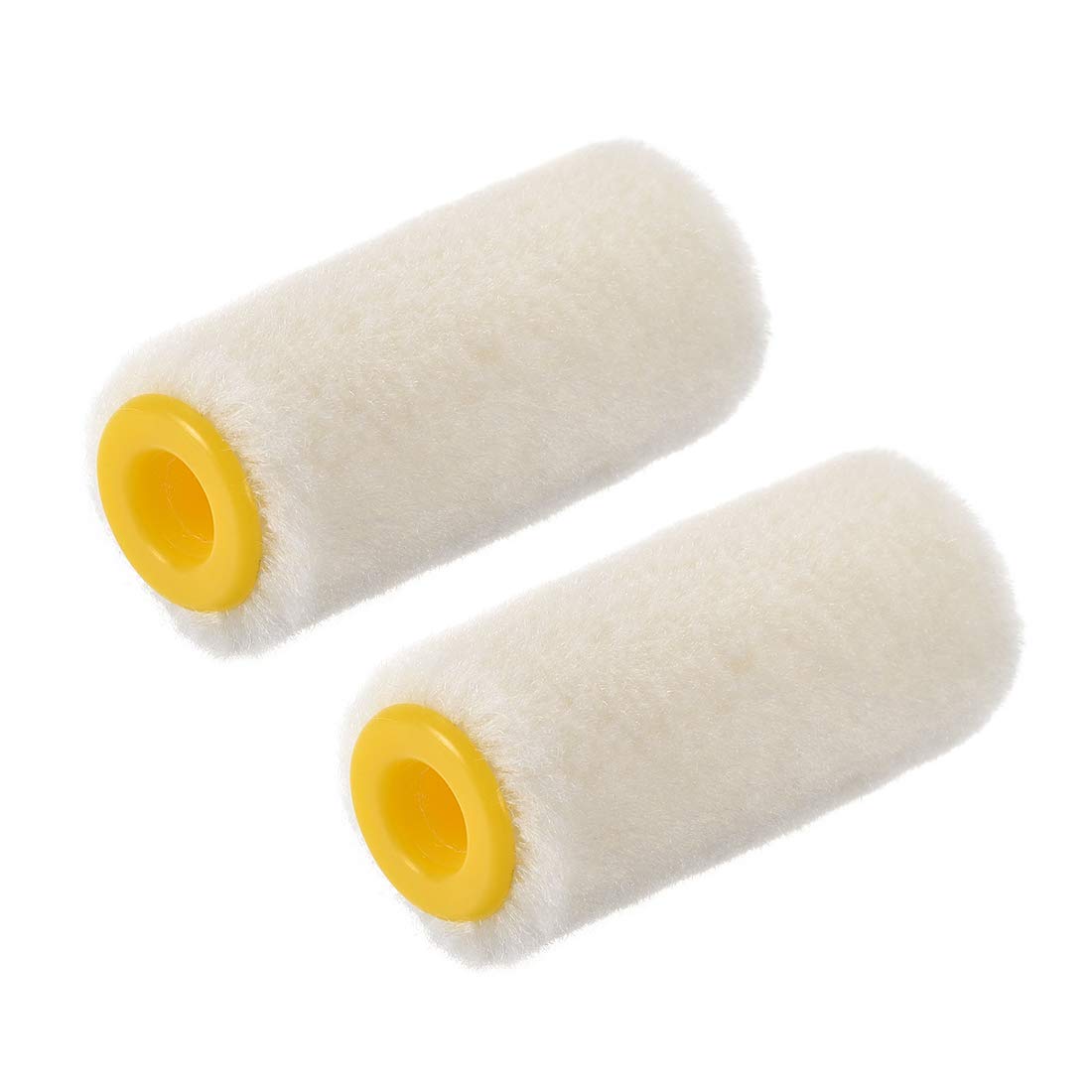 sourcing map Paint Roller Cover 2 Inch 5cm Mini Wool Brush for Household Wall Painting Treatment 2pcs