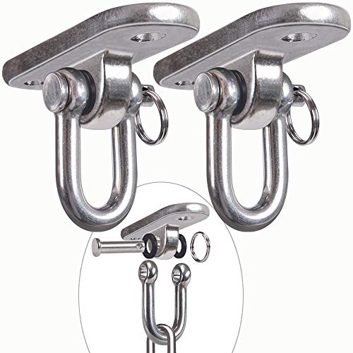 Why Should You Buy SELEWARE 2 Pieces 2000 lb Capacity Stainless Steel 180Â° Swing Hangers, Heavy Dut...