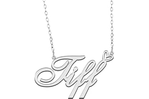 A168A Custom Pendant Name Necklace Customized Personalized Plated Name Necklace for Mother Daughter Christmas New Year Birthday Valentine's Day