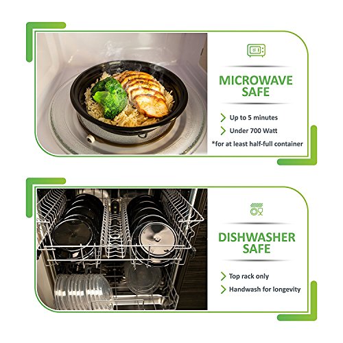 30 Meal Prep Containers Reusable - Disposable Food Containers Meal Prep Bowls - Plastic Containers with lids - Plastic Food Storage Containers with Lids - Lunch Containers for adults to go Containers - Thumbnail 3