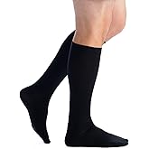 EvoNation Men’s Knee High 8-15 mmHg Graduated Compression Travel Socks – Mild Pressure Compression Garment
