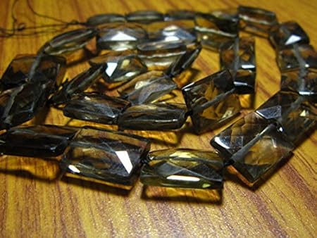 Aaa Smoky A Quartz A Facettes Chickets Briolette 20 3 Cm Strand Pierres Measure 8 12 Mm Amazon Fr Cuisine Maison