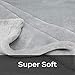 Pet Blanket for Large Small Dogs and Cats - Solid Plush Flannel Silky Soft Fleece - 55