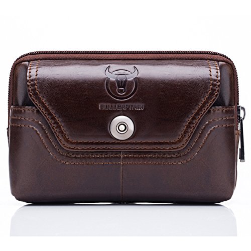 Bull captain multipurpose large leather casual men waist pack mob…