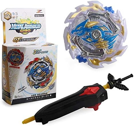 Queque Shine Beyblade Burst Wrestling Masters GT Fusion Spinning Top Spinning Top Gyro and Different Plastic Launcher Rapidity Toy and Gifts Interesting for Kids (B-133A)