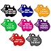 Dog ID Tags Personalized | Many Shapes to Choose from| 8 Colors | by CNATTAGS