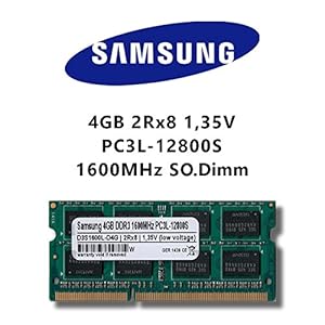 Samsung 4GB (1x4GB) DDR3 1600MHz (PC3L 12800S) SO Dimm Laagspanning Notebook Laptop RAM Geheugen