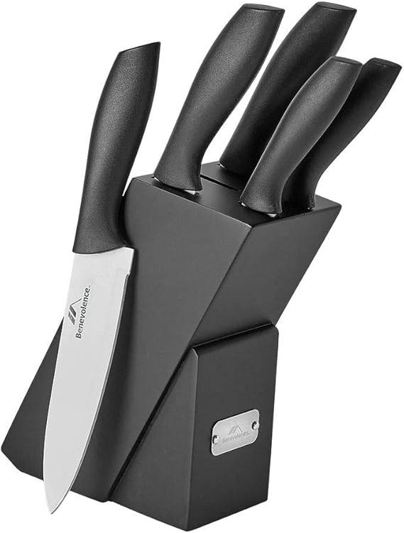 Ceramic Knife Block Set 6 Piece Kitchen & Dining