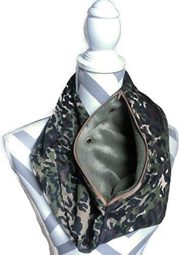 Bonding and Carrying Scarf for Sugar Gliders, Rats, Hedgehogs, or Other Small Animals in Camouflage and Animal Print Knit