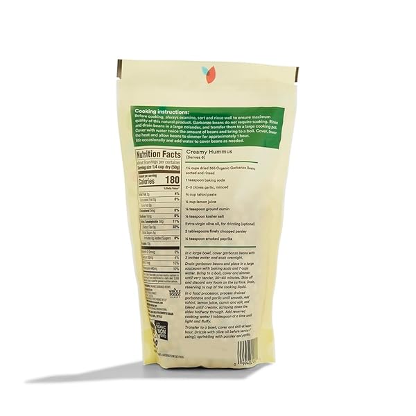 365 BY WHOLE FOODS MARKET, ORGANIC GARBANZO BEANS, 16 OUNCE
