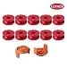 Thten Replacement Trimmer Spool Line for Worx WA0010 WG180 WG163 Weed Wacker Spool with WA6531 GT Spool Cover 50006531 String Trimmer Refills 10ft 0.065" 12Pack (10 Spools, 2 Trimmer Cap)