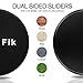 IKain Fik 2 PCS Exercise Sliders, Dual Sided Core Sliders, Gym, Home Abdominal & Total Body Workout Equipment for use on All Surfaces