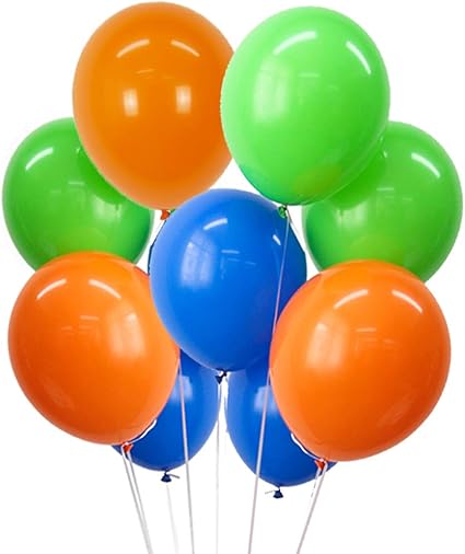 wallpapers Blue And Green Balloons funprt blue green orange latex balloons 11 inch 100 count
