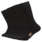 Dockers Classics Men's Socks Black Spandex - Size 6-12 Super Soft Blend, 9 Pack