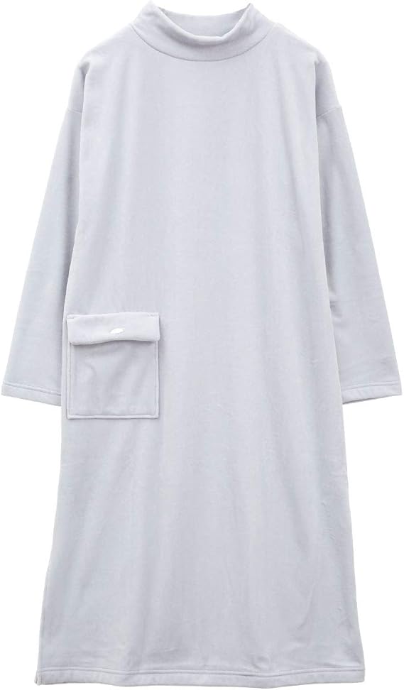 Amazon ナルエー Narue パジャマ プレミアムストレッチ ワンピース ルームウェア 長袖 レディース Bu ブルー M L ルーム ワンピース ネグリジェ 通販