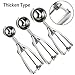 Saiut Ice ce Cream, Cookie Scoop, Set of 3, Different Size, Small 1.6 inch/4 cm Ball, Medium 2 inch/5 cm ball, Large 2.4 inch/6 cm ball