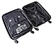 Genius Pack Hardside Luggage Spinner - Smart, Organized, Lightweight Suitcase - TSA Approved Maximum Allowance Cabin Size (Aerial - Jet Black)