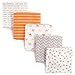 Luvable Friends Unisex Baby Cotton Flannel Receiving Blankets, Camel 5-Pack, One Size
