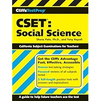 CliffsTestPrep CSET: Social Science book cover CliffsTestPrep CSET: Social Science book cover