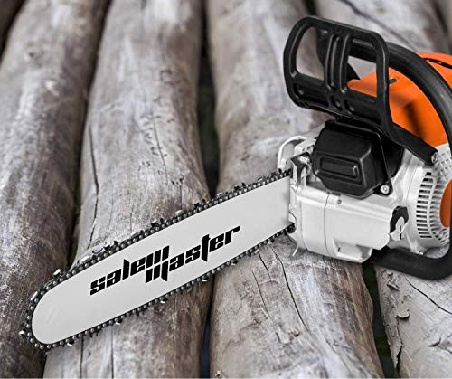 SALEM MASTER 18 Inch Chainsaw Chains - .050" Gauge - 3/8 LP Pitch - 62 Drive Links, Semi-Chisel Gas Powered Chainsaw Chain Fits for Craftsman, Homelite, Basic Pack (18)