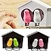 Bhbuy Lover Sparrow Birdhouse Keychain Home Wall Hook Bird Nest Holder Key Ring New (White birdhouse)
