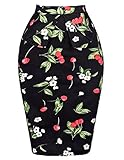 Empire Waist Dresses for Women Flower Print (XL) KL-4 CL8928