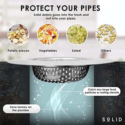 Sjeware Stainless Steel Kitchen Sink Stainer (Jali,Drainer), Size: 10.5 cm 4