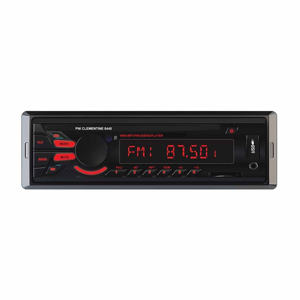 1 DIN Car Headunit Radio Player In-dash MP3 PNI Clementine 8440 4 x 45W 1 DIN cu SD, USB, AUX, RCA