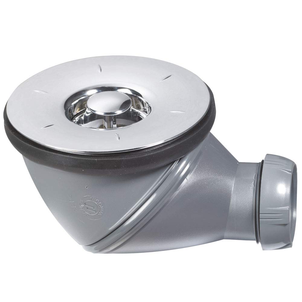 Wirquin James 34230004 Shower Plughole/Can be Fitted into Numerous Positions/Diameter 90 mm/Output Diameter 470 mm