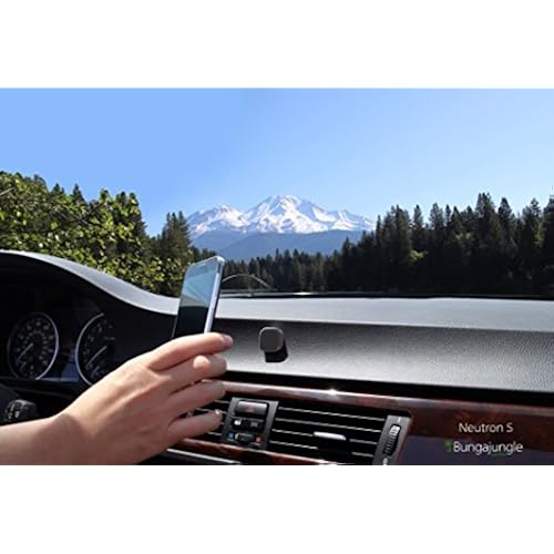 Bungajungle Neutron S-Universal Magnetic Phone & Tablet Mount (Magnetically Shielded) - Deep Space Grey Cell Phones & Accessories, Accessories, Car Accessories, Car Cradles & Mounts