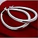 Cy trendy Fine Jewelry Earrings 925 Sterling Silver Plating Fashion Classic Big Hoop Drop Dangle Earrings