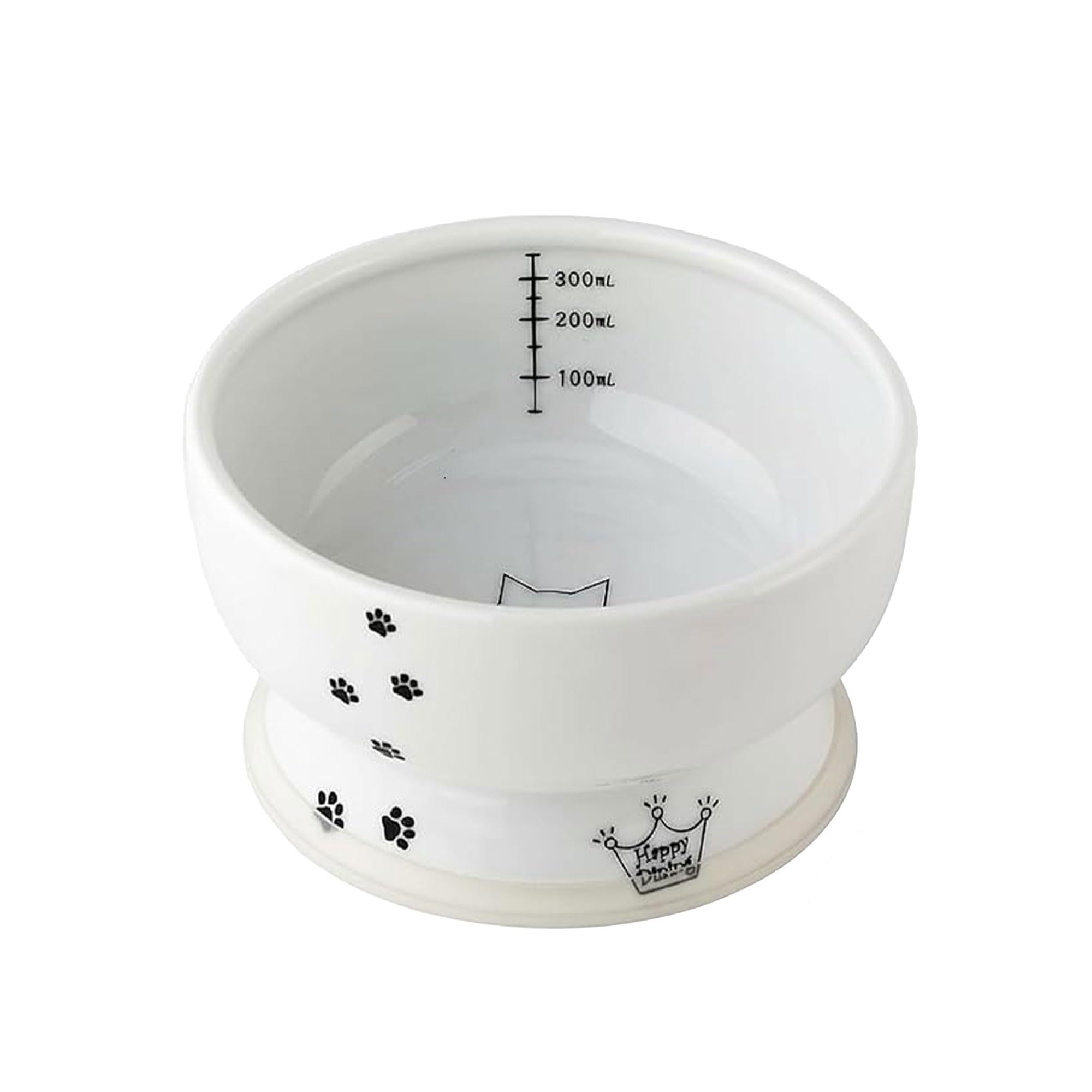Necoichi Raised Cat Water Bowl, Cat, White, 0.427 kg — image 1