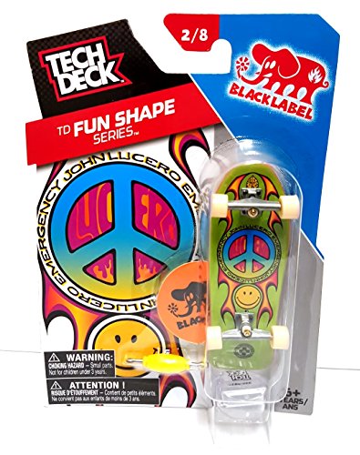 Tech Deck TD Fun Shape Series Black Label Fingerboard 2/8 peace sign