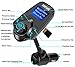 8 In 1 T10 Wireless In-Car Bluetooth FM Transmitter for Car With 1.44 Inch Display USB Charger MP3 Player Transmits TF Card Aux In iPhone Samsung Pixel's Music Call Google Navigation To Car Speaker