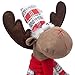 GMOEGEFT Handmade Reindeer Plush Rudolph Rustic Plaid Moose Stuffed Animal Toy Gift Home Ornaments Valentine's Decoration Table Decor, 21