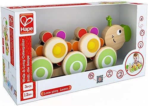 hape walk along caterpillar