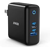 Anker 60W PIQ 3.0 & GaN Tech Dual Port Charger, PowerPort Atom III (2 Ports) Charger with a 45W USB C Port, for USB-C Laptops