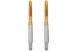 2pc Machine Tap Spiral Point Plug Threading Tap UNC 1/4-20 Thread High Steel