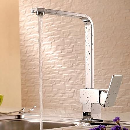 Jiayoujia moderno cromado monomando para lavabo fregadero de cocina