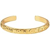 Chunky Gold Silver Boho Bracelet For Wemen, Stainless steel Sun Moon Star Pattern Charm bracelets The Bling Pride Bold Stackable Bangles Jewelry Trendy Gift