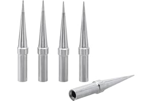 Bestgle 5 Pcs ET Series Soldering Iron Tips ETS 0.4mm Soldering Tip Set Replacement Solder Tips for Weller WE1010NA WES51 WES