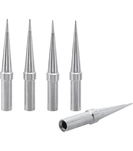 Ersa 0102PDLF01 Permanent Soldering Tip - Straight Pencil, 0.1mm Diameter, ERSADUR-LF Coating For Lead-Free Solder