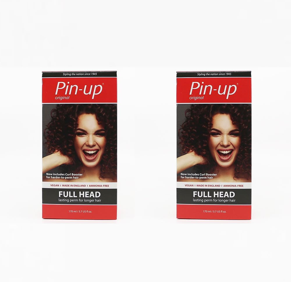 Pin Up Full Head Home Perm Kit 170ml Duo Pack for All Hair Types