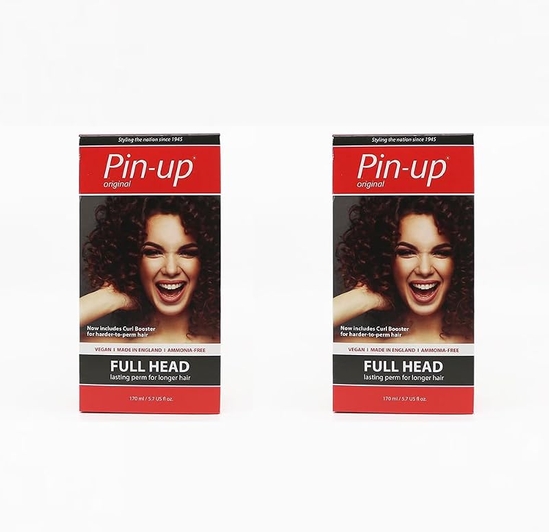 Pin Up Full Head Home Perm Kit 170ml Duo Pack for All Hair Types