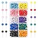 Outus 500 Pieces Map Push Pins Map Tacks Plastic Round Head Tacks with Steel Points (10 Colors, 1/5 Inch)