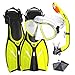 Promate Youth Snorkel Combo Set with Snorkeling Fins