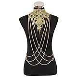 JoJo & Lin Gold Flower Lace Fine Chain Body Chain Bikini Summer