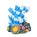 Aquarium Decor Air Bubble Stone Blue Coral Starfish Oxygen Pump Resin Crafts for Aquarium Fish Tank Ornament Decoration