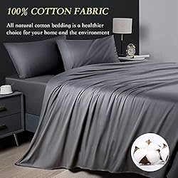 Shilucheng 6PC 100% Pure Egyptian Cotton Sheets